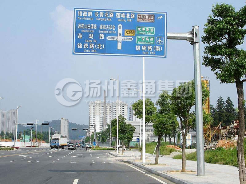 BZG-008，交通標(biāo)志桿，八棱交通標(biāo)志桿