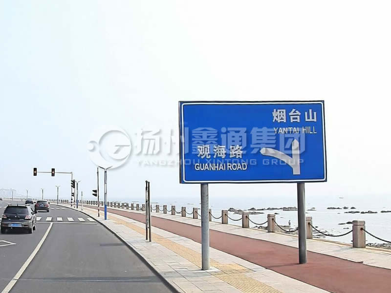 BZG-015，交通標(biāo)志桿，雙柱標(biāo)志桿