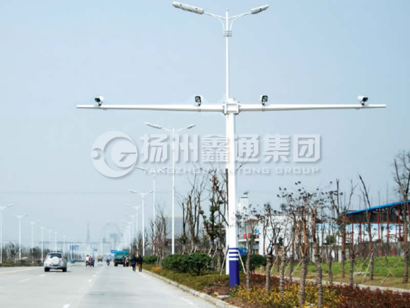 DJG-004，電子警察桿，T型八棱電警桿